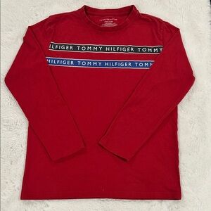 Tommy Hilfiger Red Long Sleeve Tee